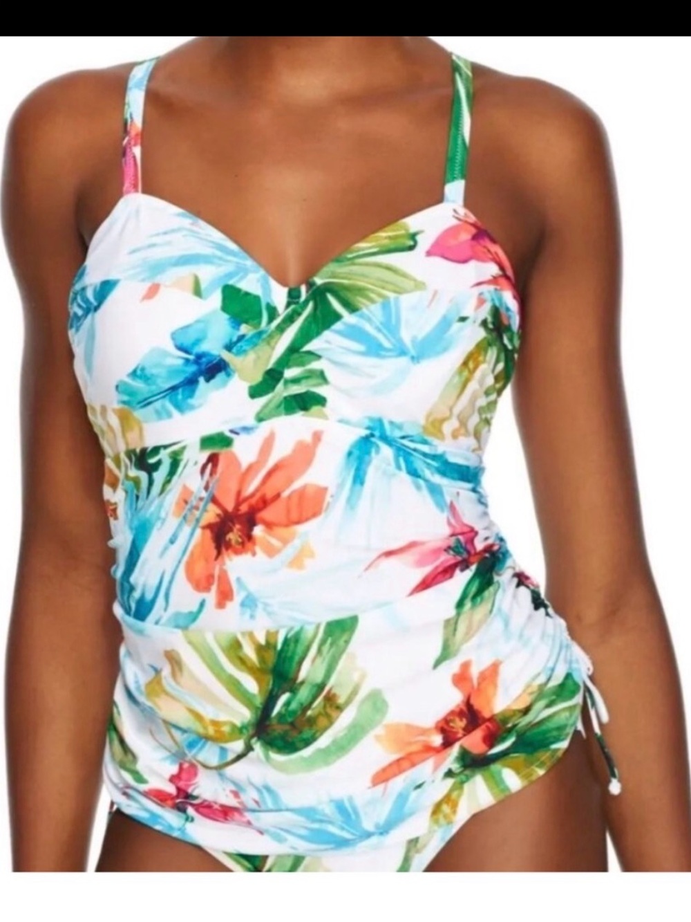 Fantasie Kiawah Island 2-pc Floral Tankini 36H UK (36K US) with Brief XL/XXL